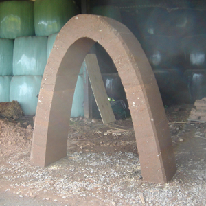 rammed earth arch